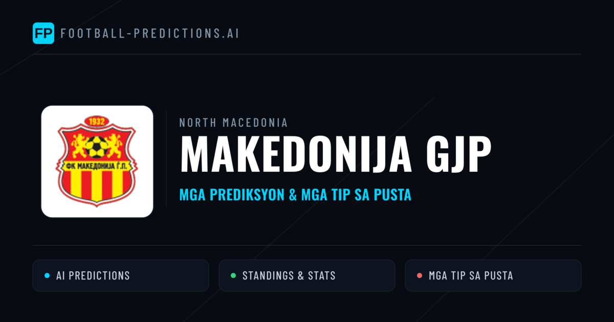 Makedonija GjP Predictions & Stats