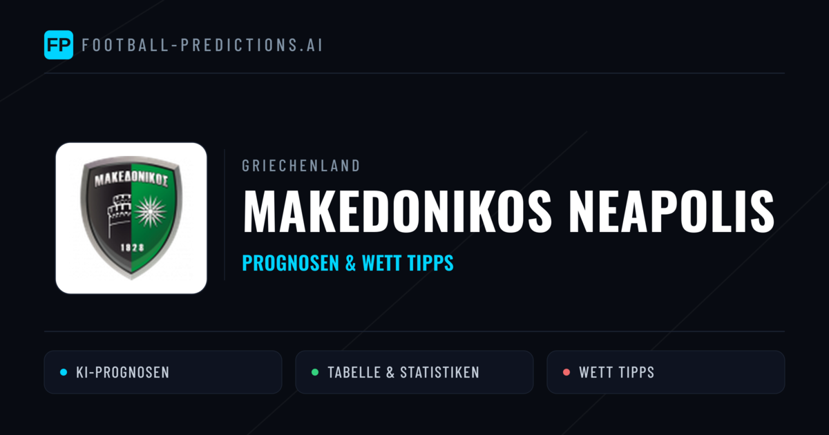 Makedonikos Neapolis Prognosen & Statistiken