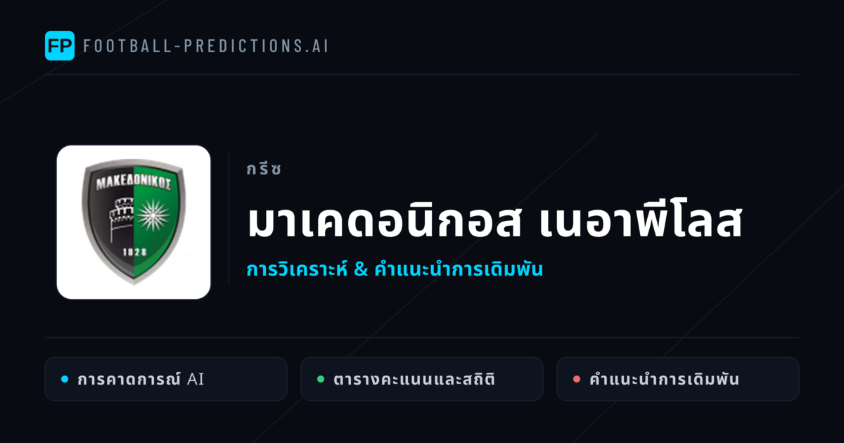 มาเคดอนิกอส เนอาพีโลส การวิเคราะห์และสถิติ