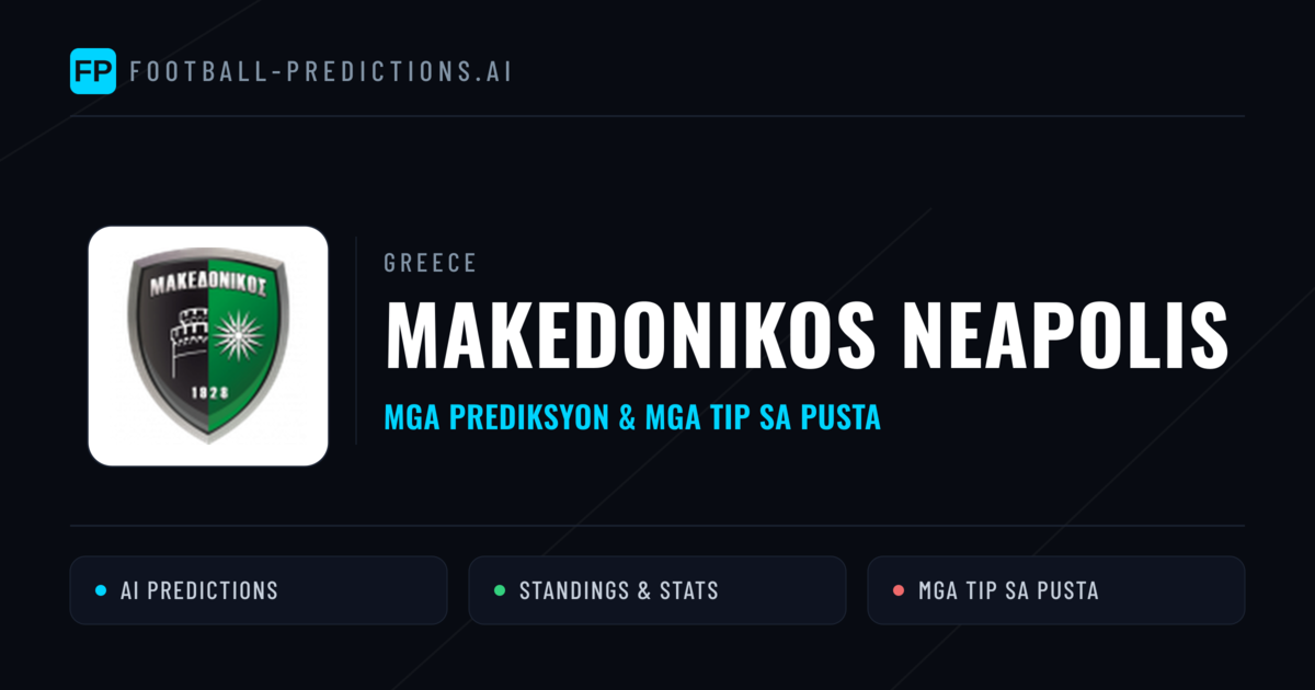 Makedonikos Neapolis Predictions & Stats