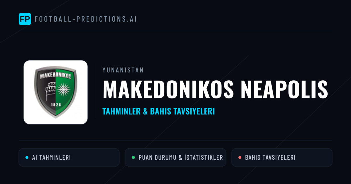 Makedonikos Neapolis Tahminleri & İstatistikler