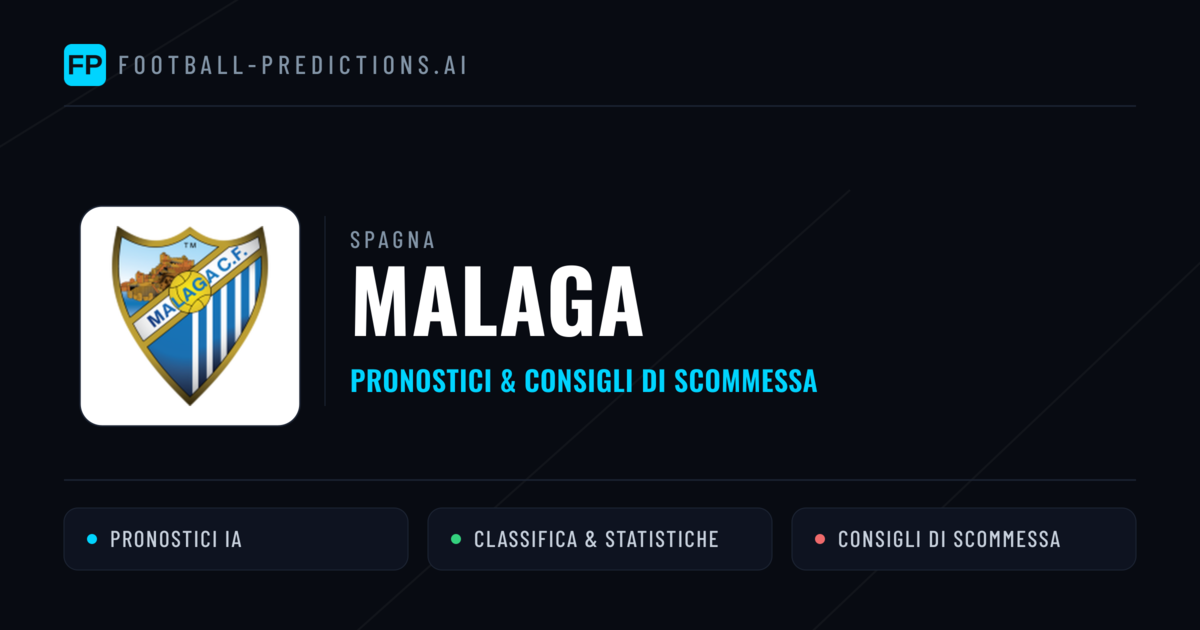 Pronostici e Statistiche Malaga