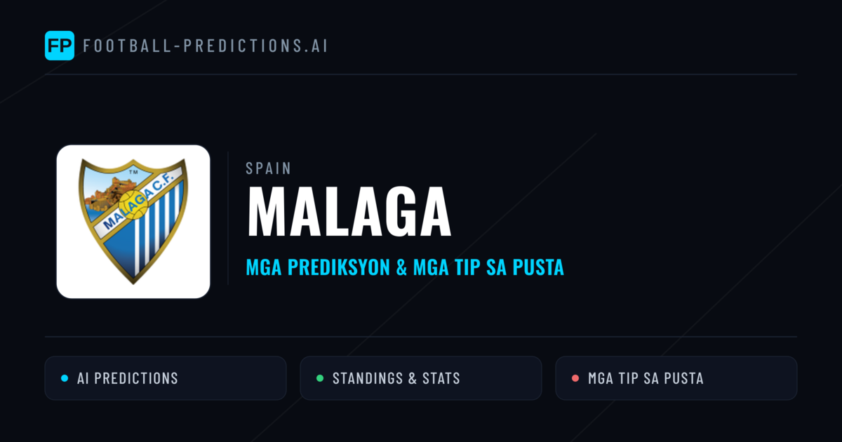 Malaga Predictions & Stats