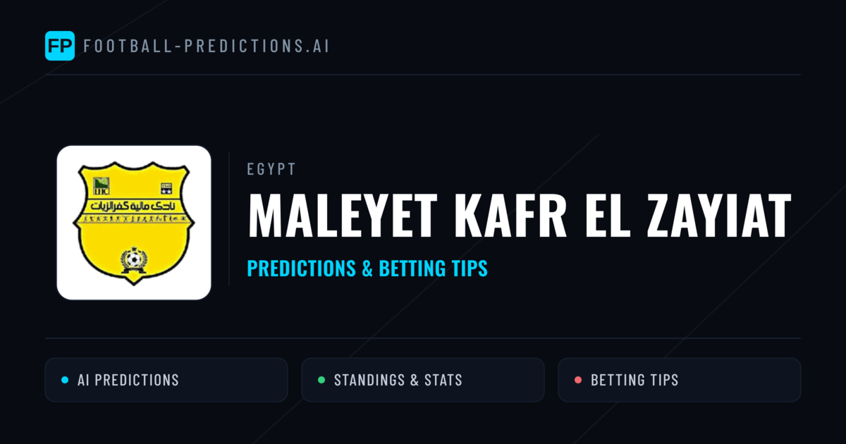 Maleyet Kafr El Zayiat Predictions & Stats