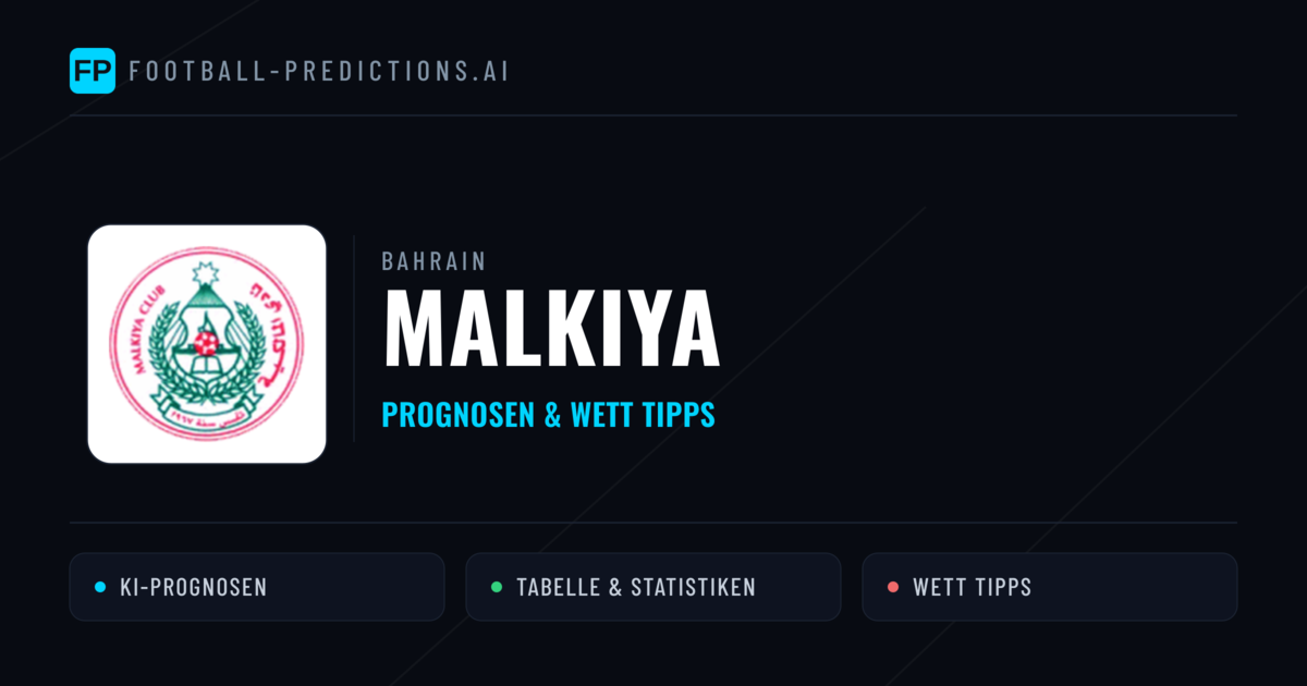 Malkiya Prognosen & Statistiken