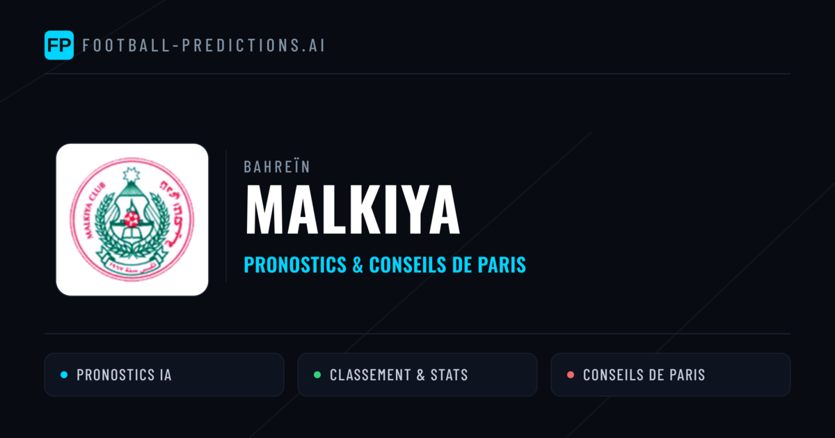 Malkiya Pronostics & Statistiques