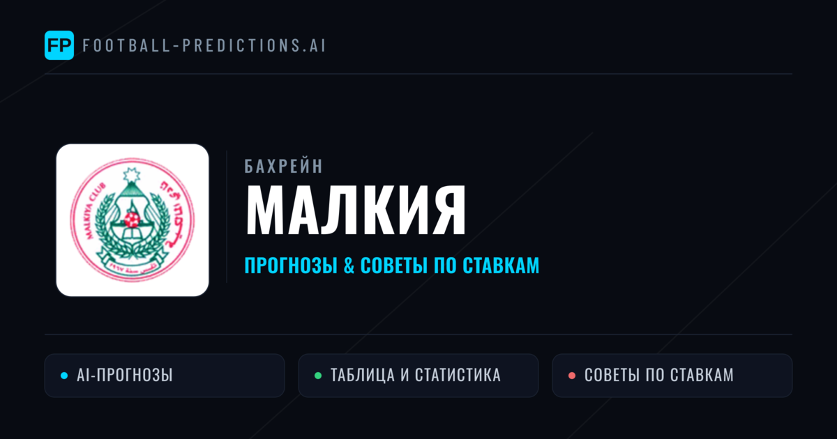Малкия прогнозы и статистика