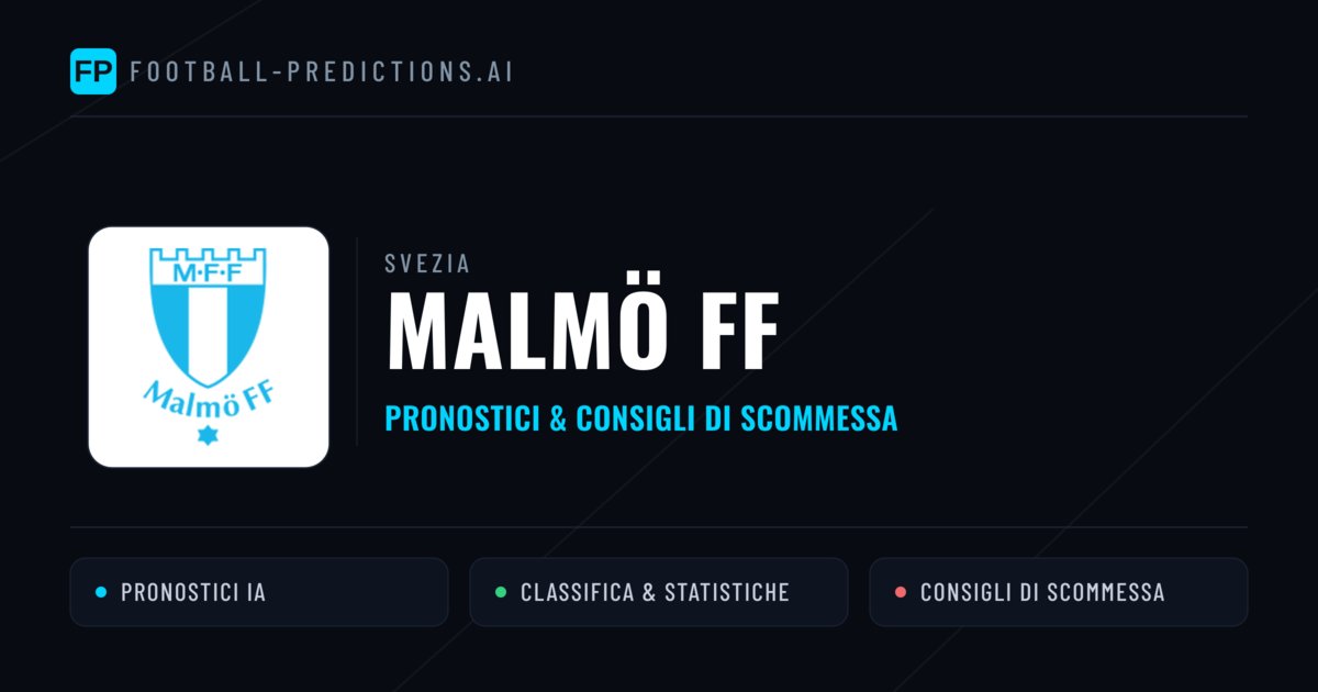 Pronostici e Statistiche Malmö FF