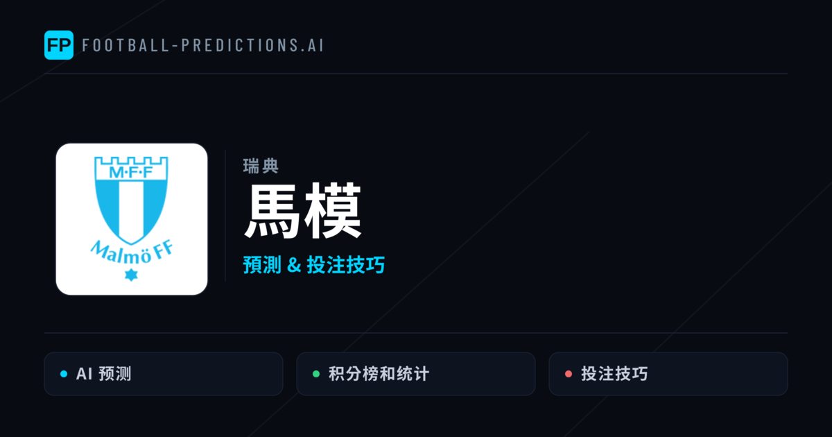 馬模 運彩分析｜足球預測與數據