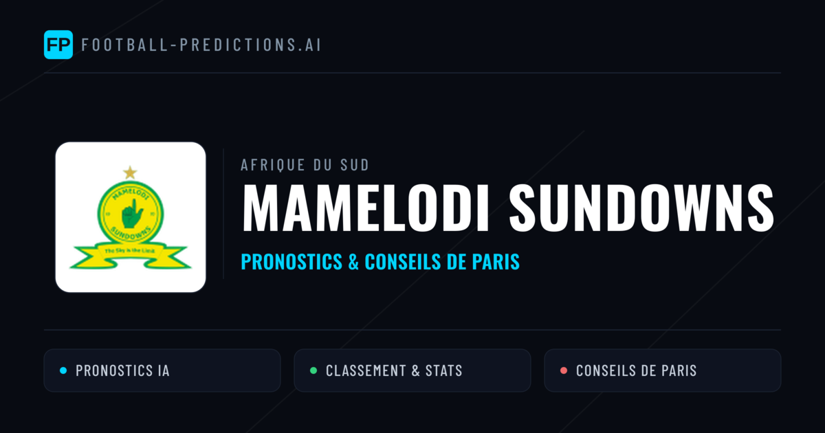 Mamelodi Sundowns Pronostics & Statistiques