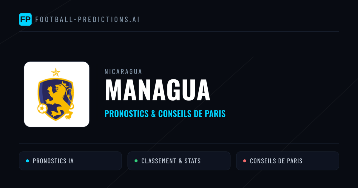 Managua Pronostics & Statistiques
