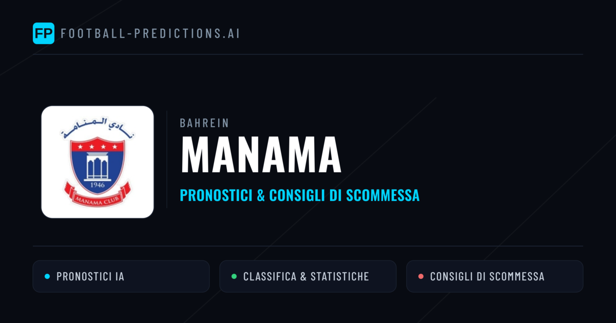 Pronostici e Statistiche Manama