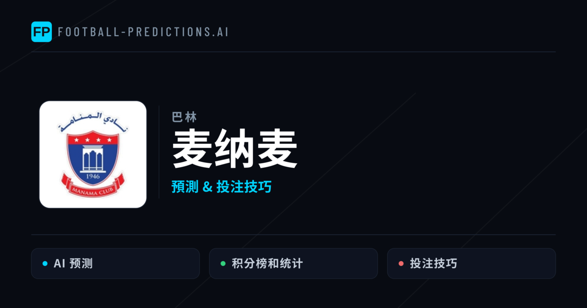 麦纳麦 運彩分析|足球預測與數據