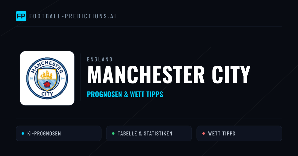 Manchester City Prognosen & Statistiken