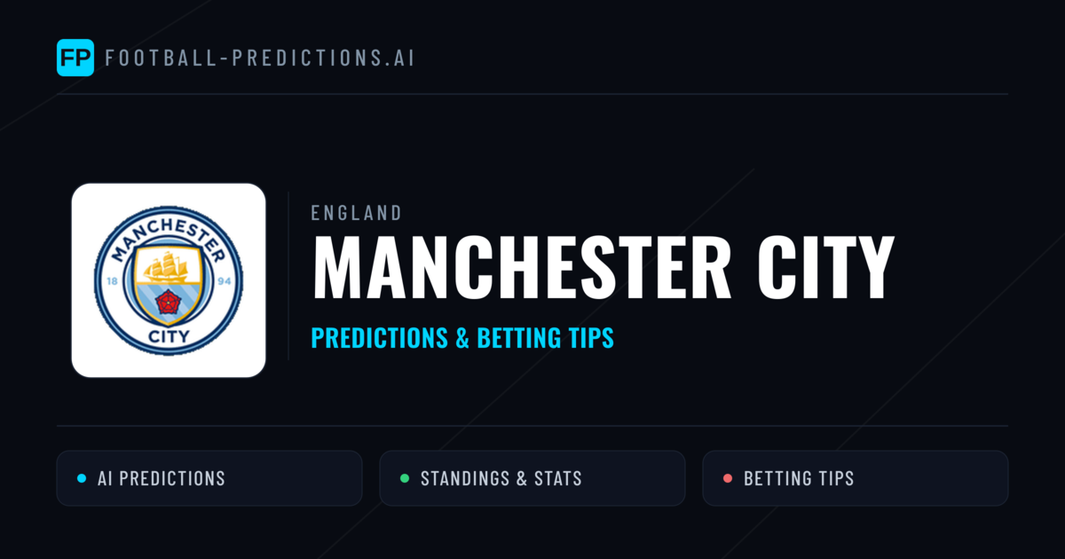 Manchester City Predictions & Stats