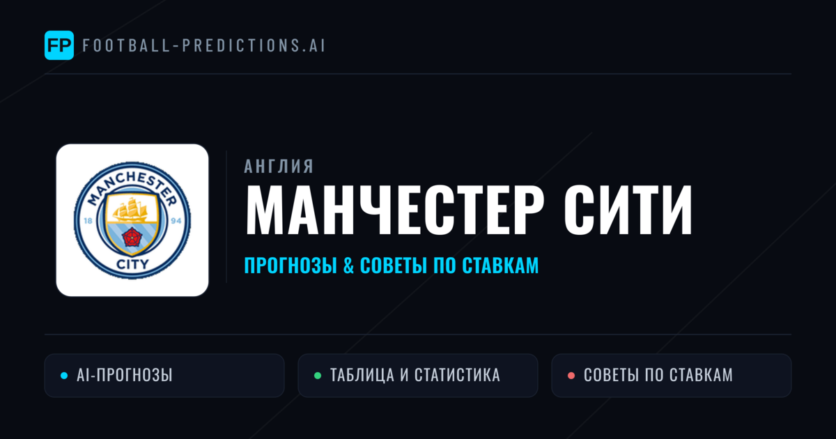 Манчестер Сити прогнозы и статистика