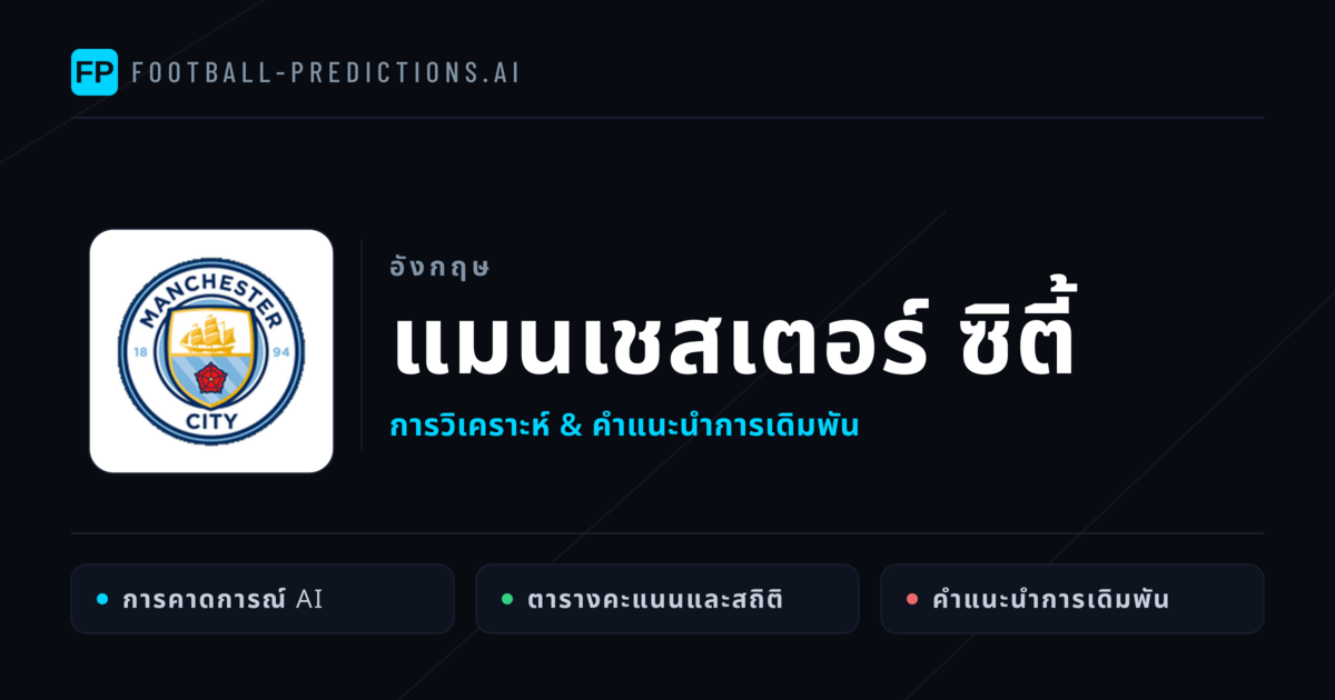 แมนเชสเตอร์ ซิตี้ การวิเคราะห์และสถิติ