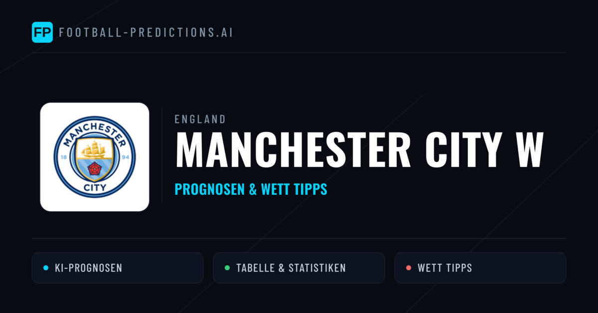 Manchester City W Prognosen & Statistiken