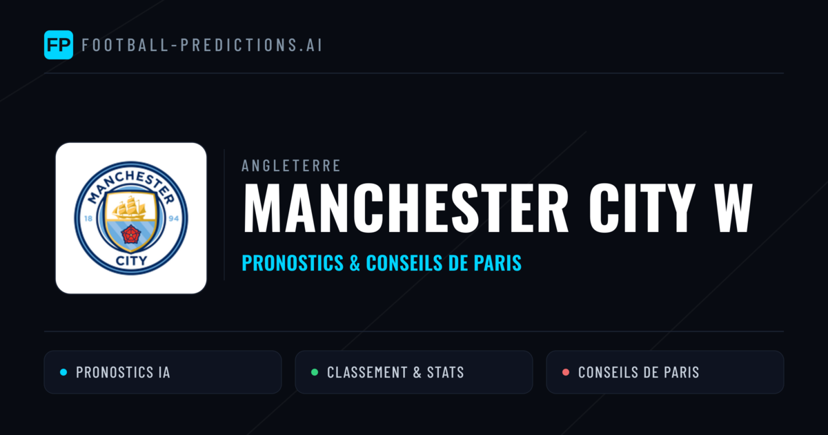 Manchester City W Pronostics & Statistiques