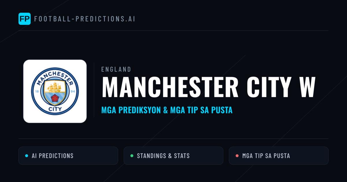 Manchester City W Predictions & Stats
