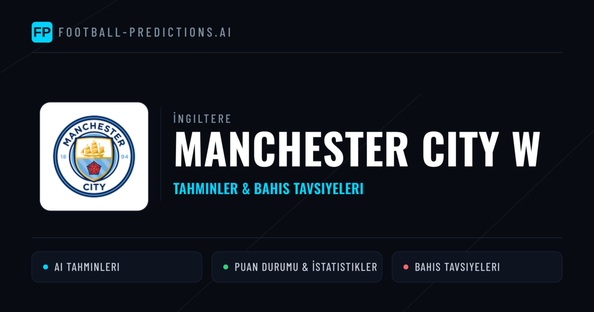Manchester City W Tahminleri & İstatistikler