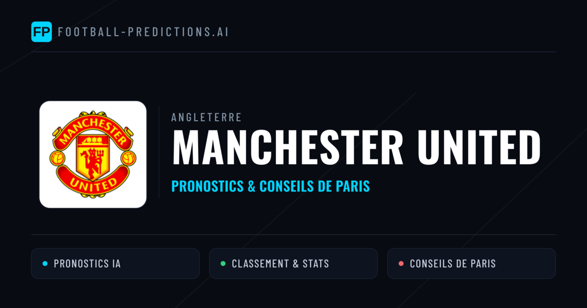 Manchester United Pronostics & Statistiques