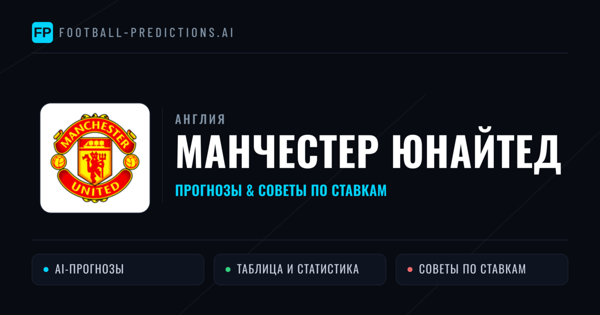 Манчестер Юнайтед прогнозы и статистика