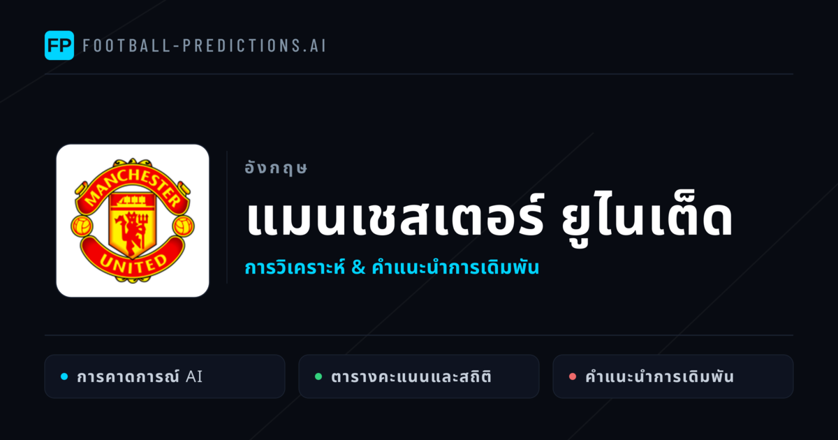 แมนเชสเตอร์ ยูไนเต็ด การวิเคราะห์และสถิติ