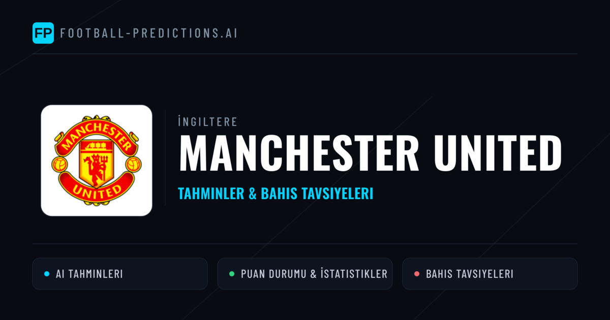 Manchester United Tahminleri & İstatistikler