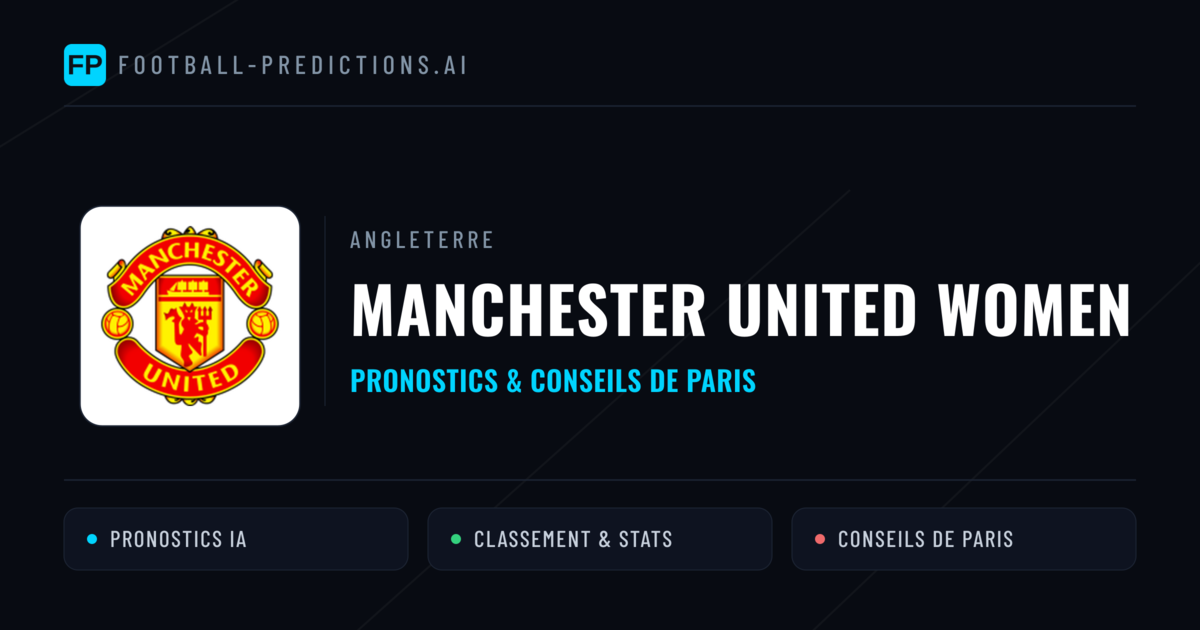 Manchester United Women Pronostics & Statistiques