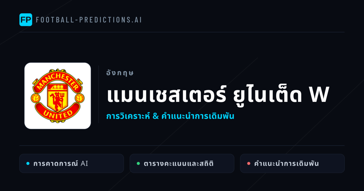 แมนเชสเตอร์ ยูไนเต็ด W การวิเคราะห์และสถิติ