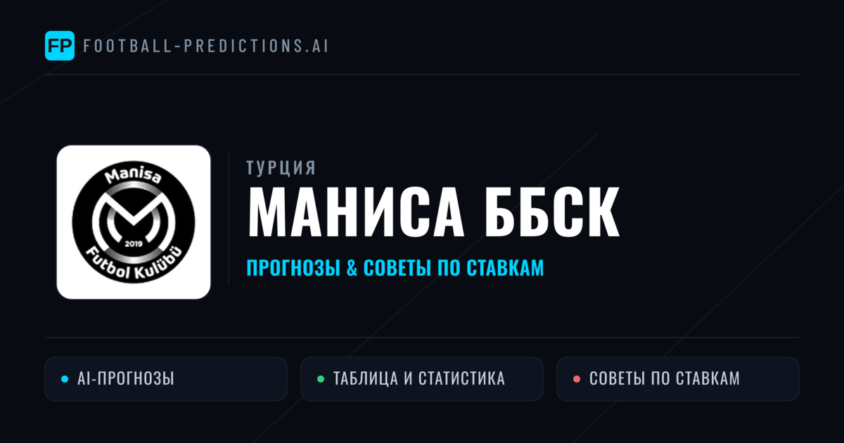 Маниса ББСК прогнозы и статистика
