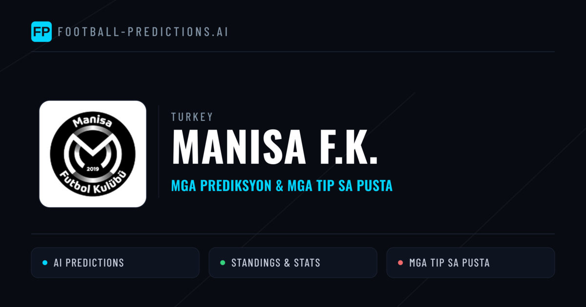 Manisa F.K. Predictions & Stats