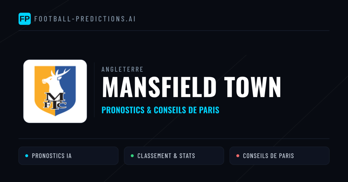 Mansfield Town Pronostics & Statistiques