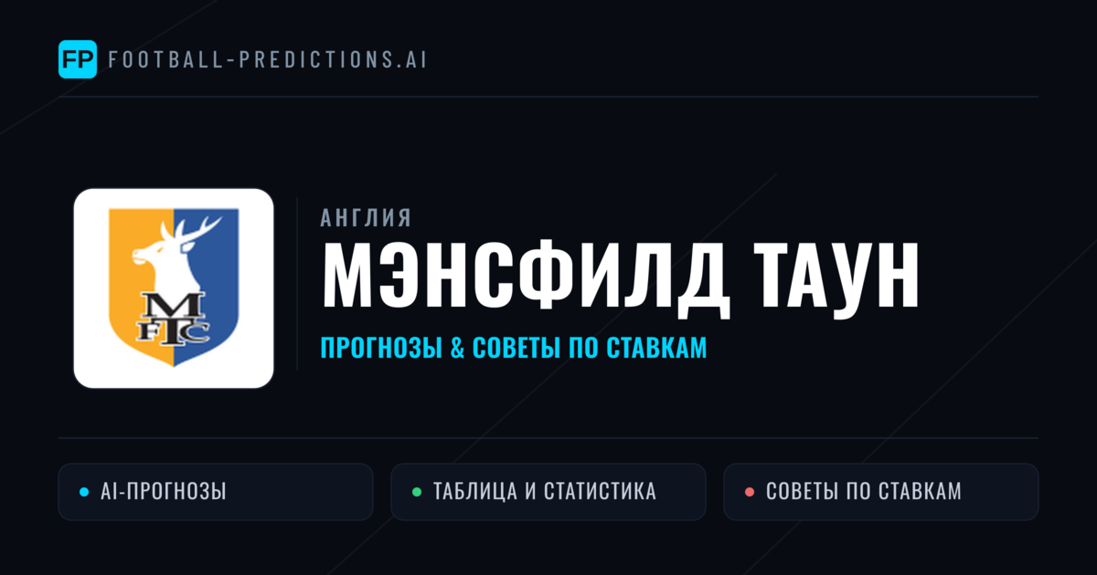Мэнсфилд Таун прогнозы и статистика