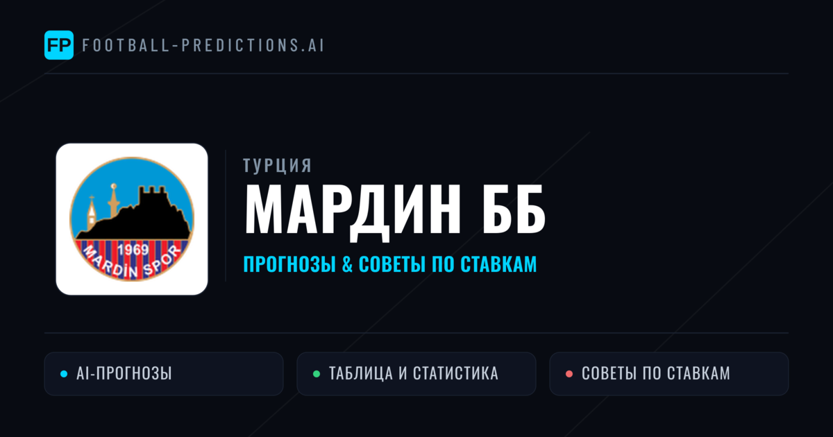 Мардин ББ прогнозы и статистика