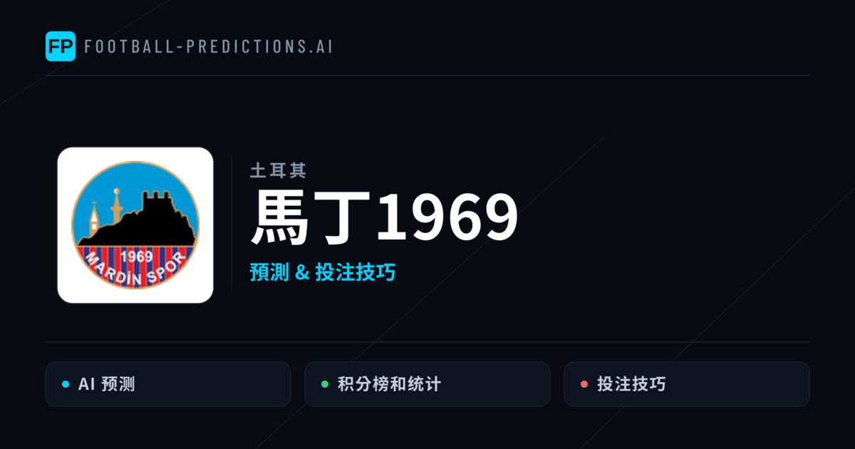 馬丁1969 運彩分析｜足球預測與數據