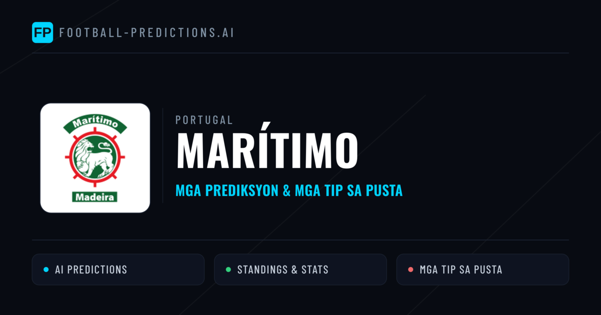 Marítimo Predictions & Stats