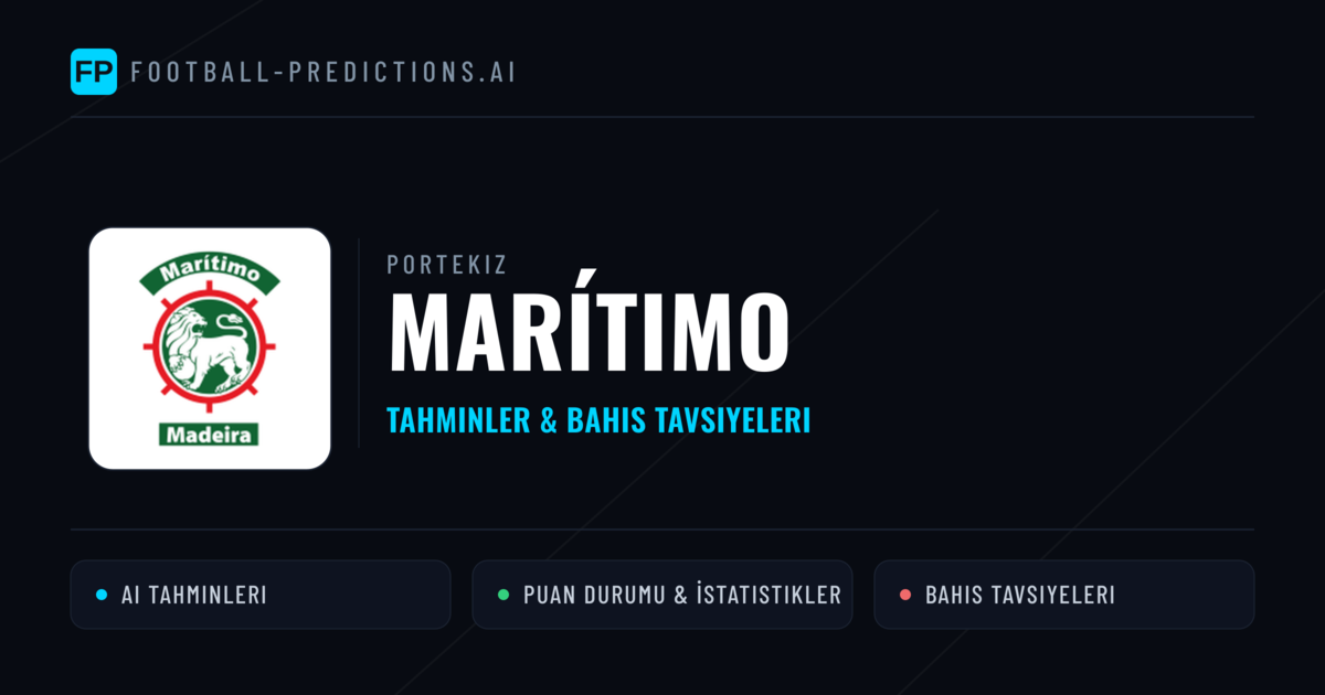 Marítimo Tahminleri & İstatistikler