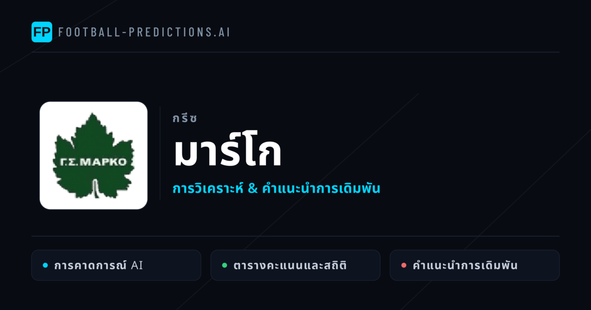 มาร์โก การวิเคราะห์และสถิติ