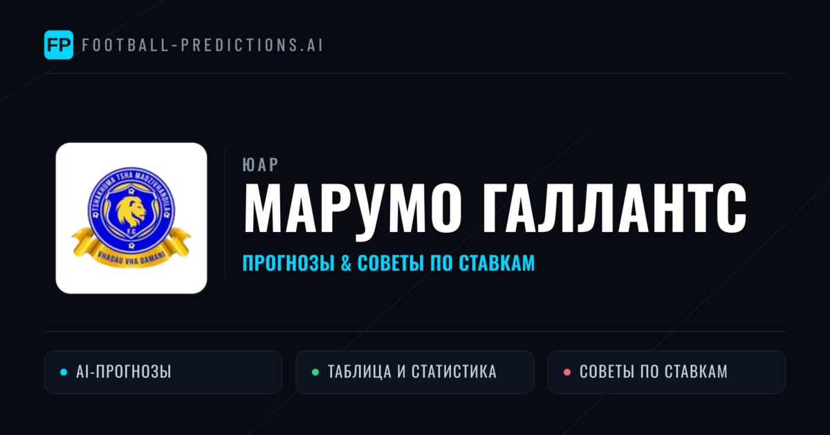 Марумо Галлантс прогнозы и статистика