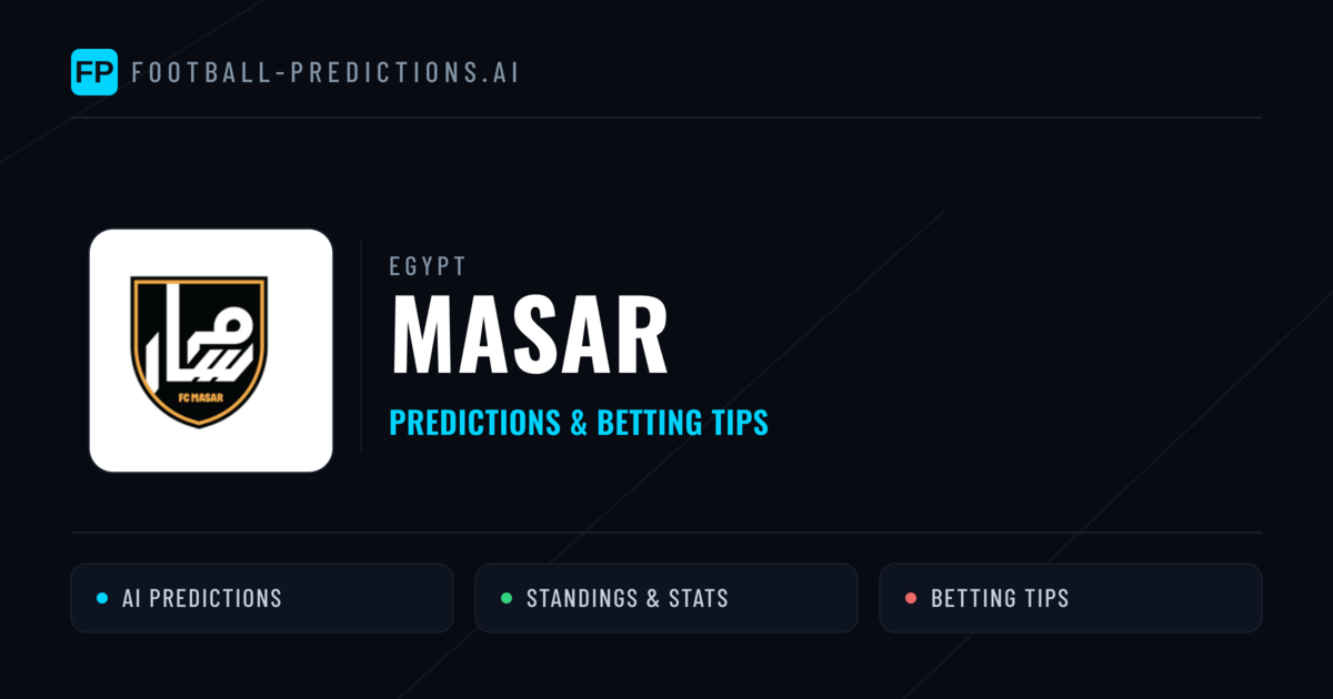 Masar Predictions & Stats
