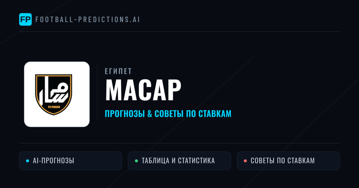 Масар прогнозы и статистика