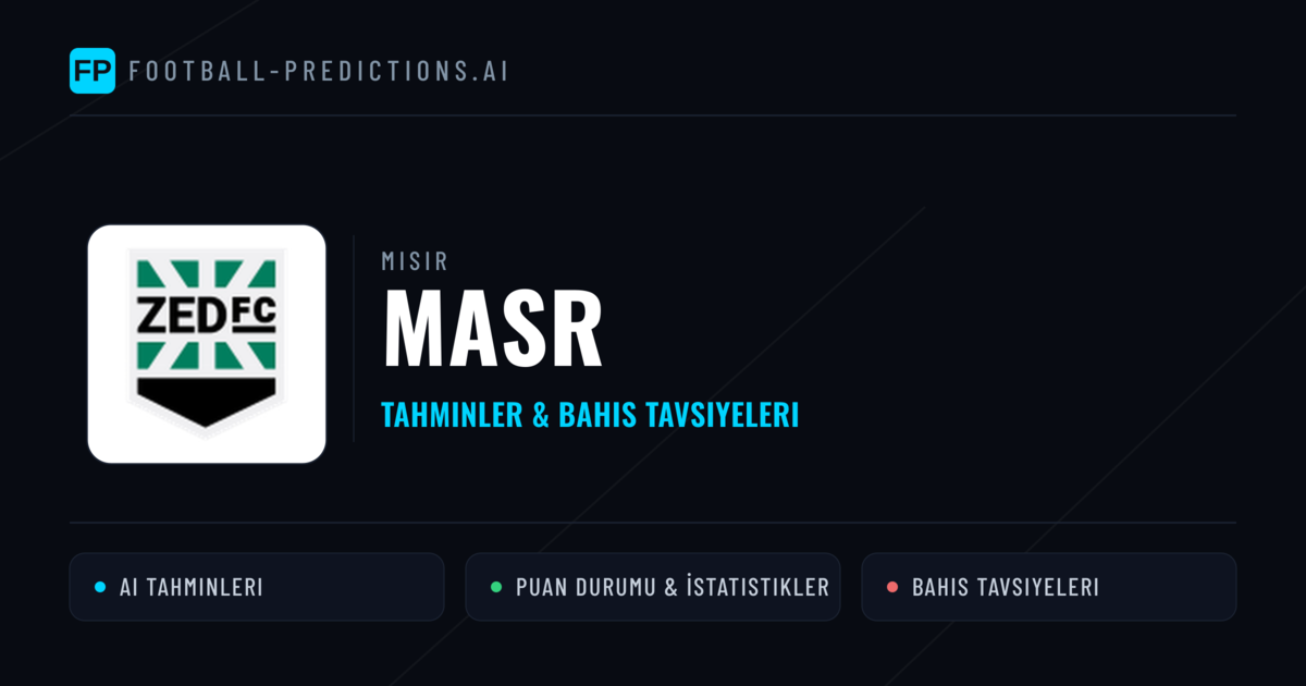Masr Tahminleri & İstatistikler
