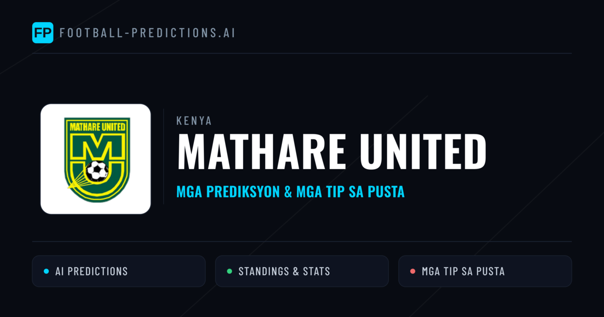 Mathare United Predictions & Stats