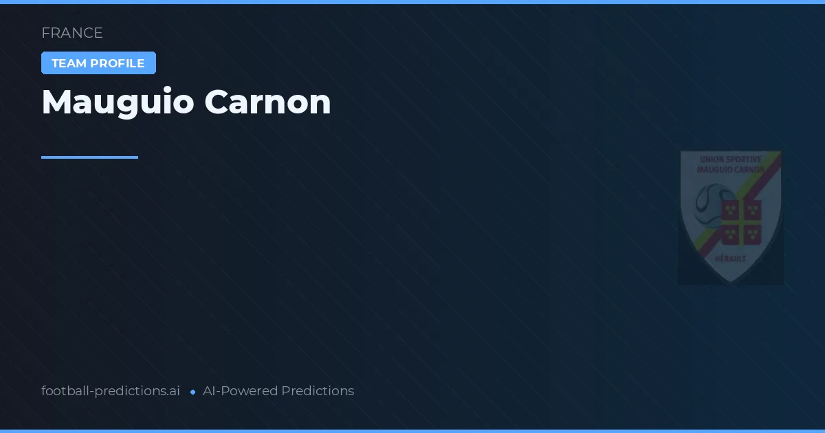 Mauguio Carnon Dự đoán & Thống kê