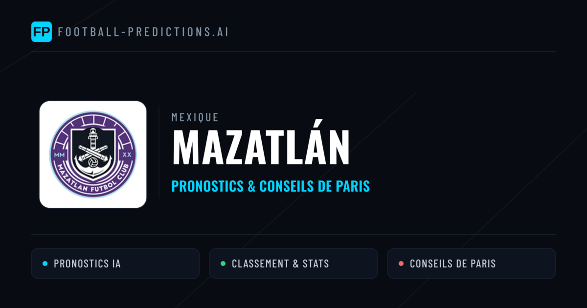 Mazatlán Pronostics & Statistiques