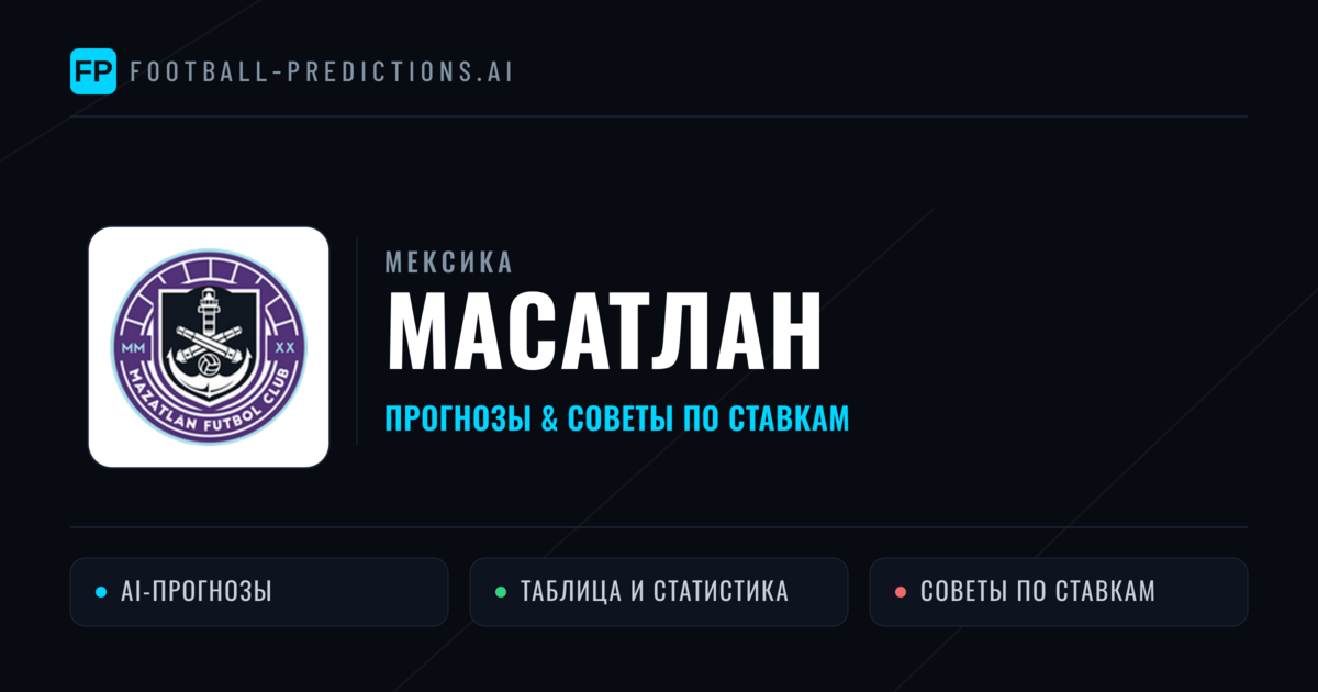 Масатлан прогнозы и статистика