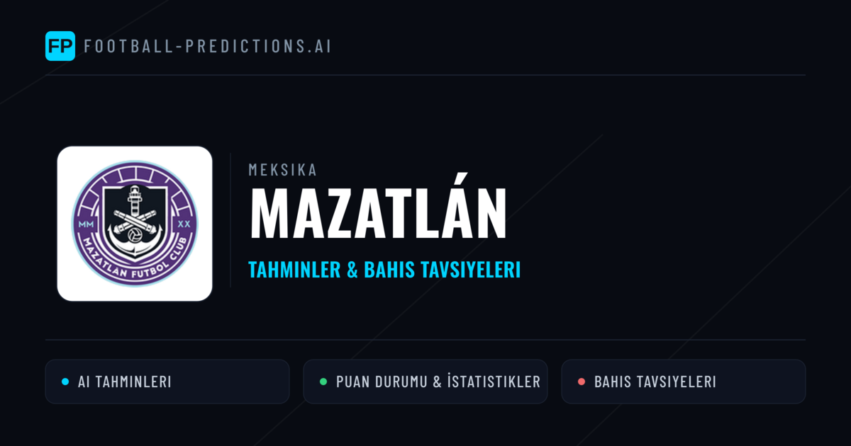 Mazatlán Tahminleri & İstatistikler