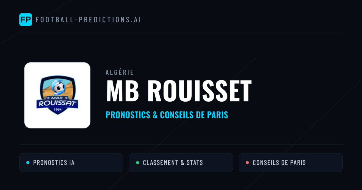 MB Rouisset Pronostics & Statistiques